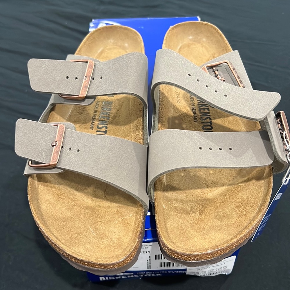 Birkenstock-Stone color/New! Size US 10 women’s/ men’s 8
